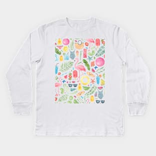 Summer Fun Kids Long Sleeve T-Shirt